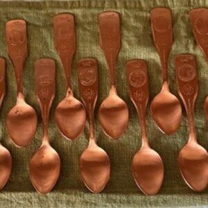 Copper Bicentennial 13 Colonies Spoons